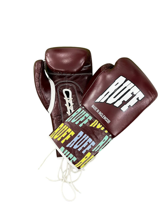 RUFF “City of champs” pro lace up gloves (Maroon edition)
